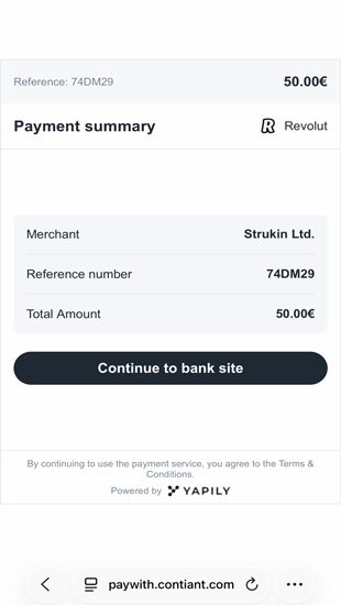 Bekræft transaktionen