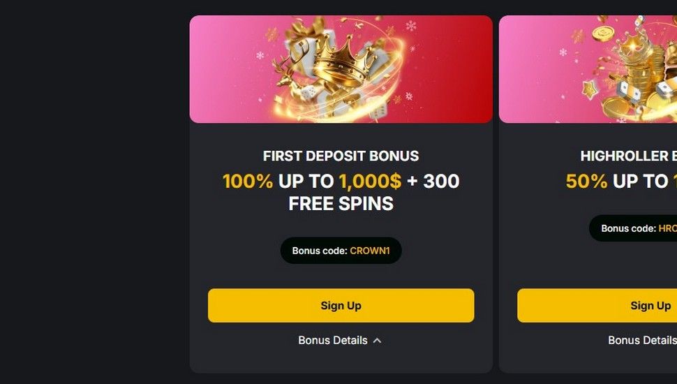 Golden Crown Velkomstbonus