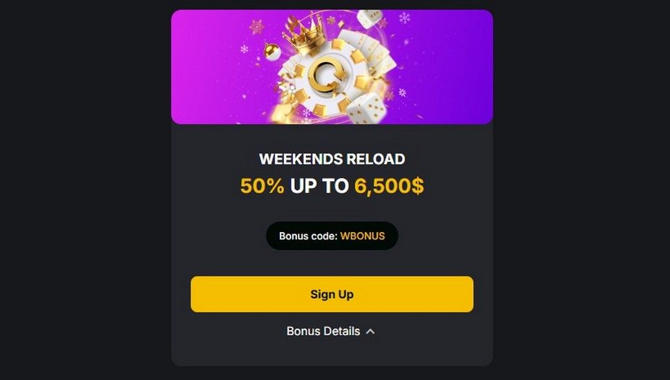 Golden Crown Weekenden reload bonus