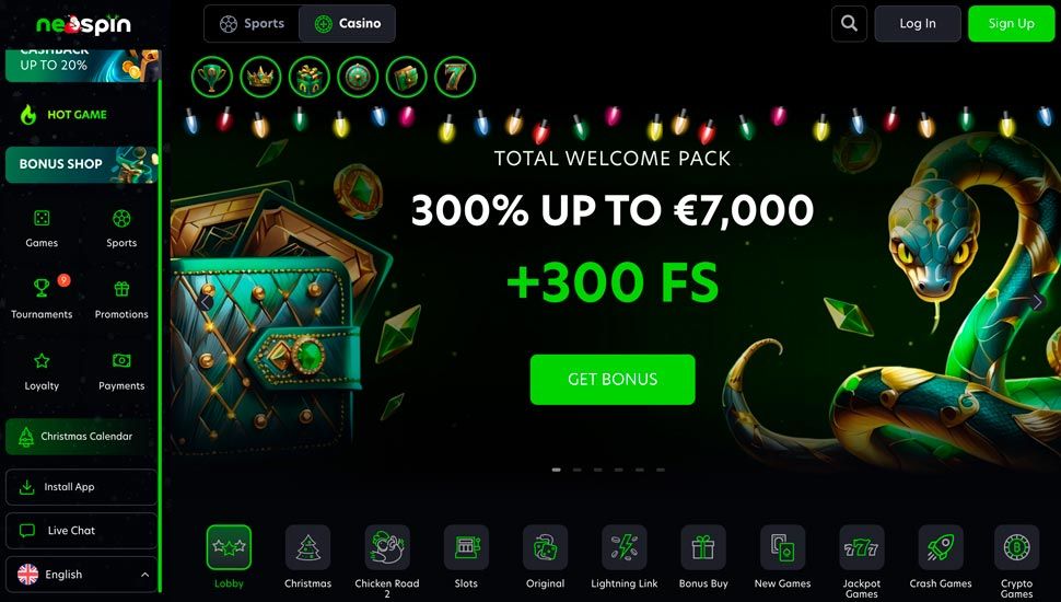 Velkomstbonus neospin