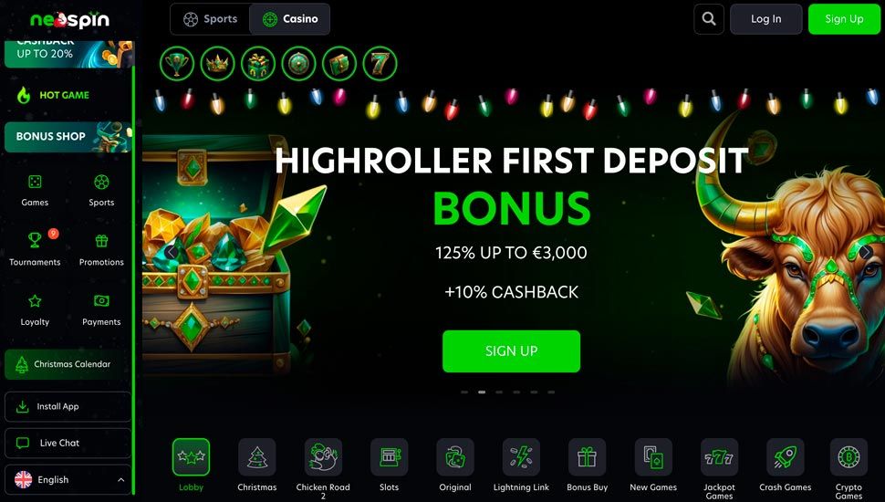 High Roller Bonus neospin