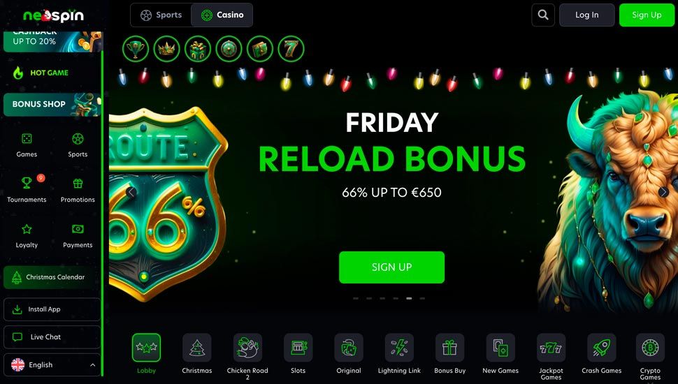 Reload Bonusser neospin