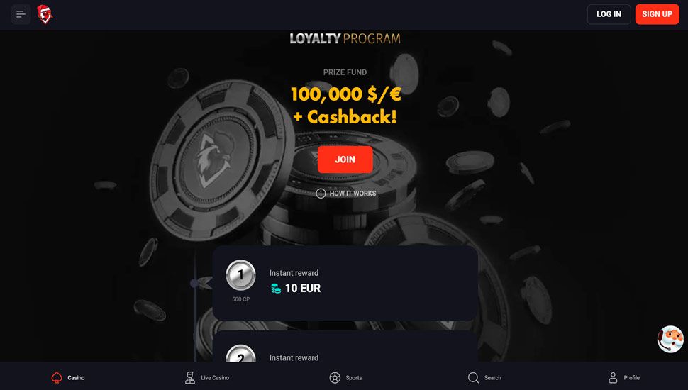 VIP Program rooster bet