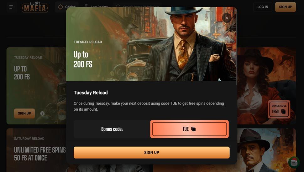 Tirsdags reload bonus slotmafia