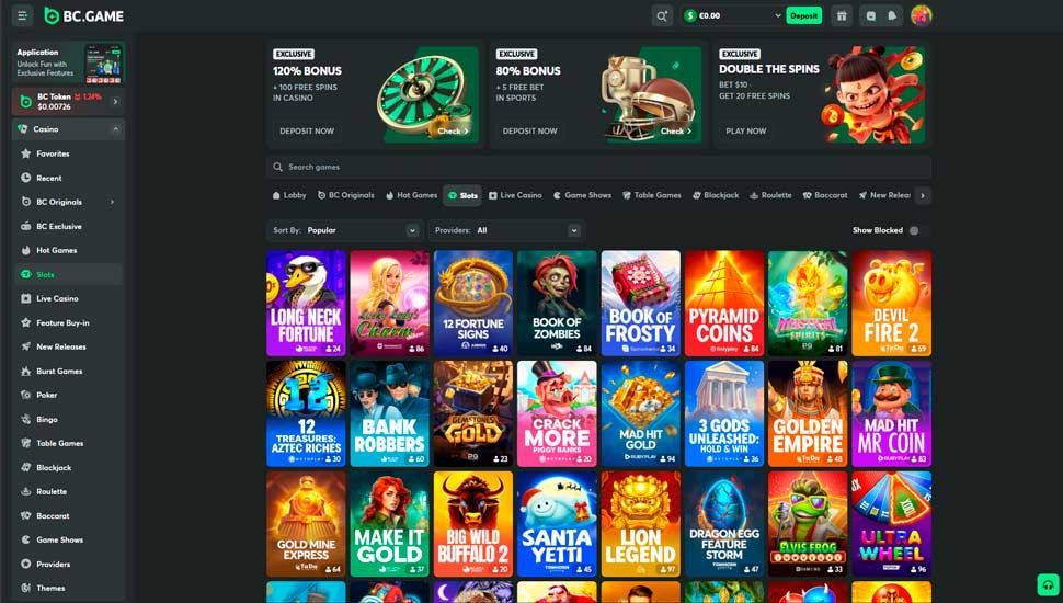 BC.game spilleautomater