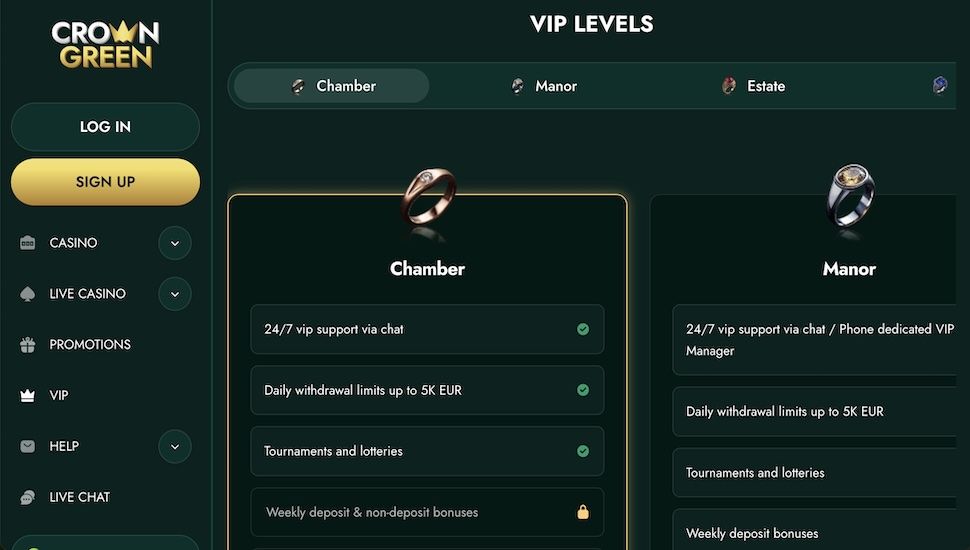 Crowngreen Casino Turneringer