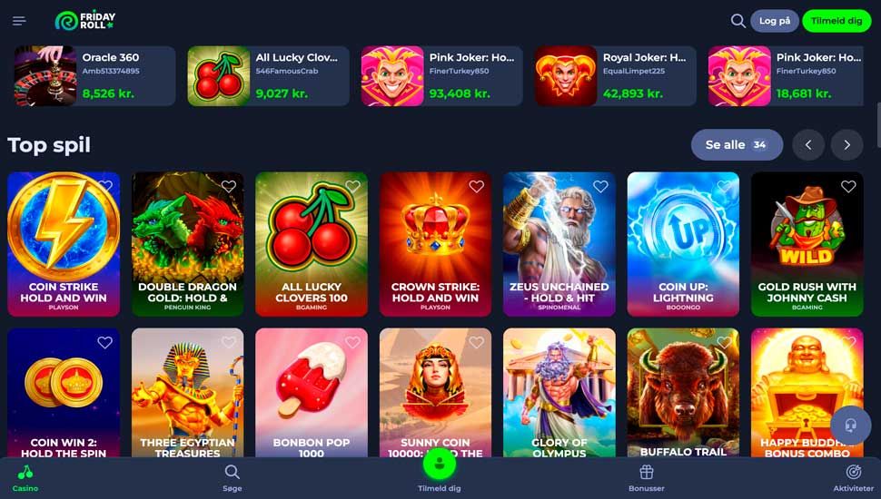 Spilleautomater Fridayroll