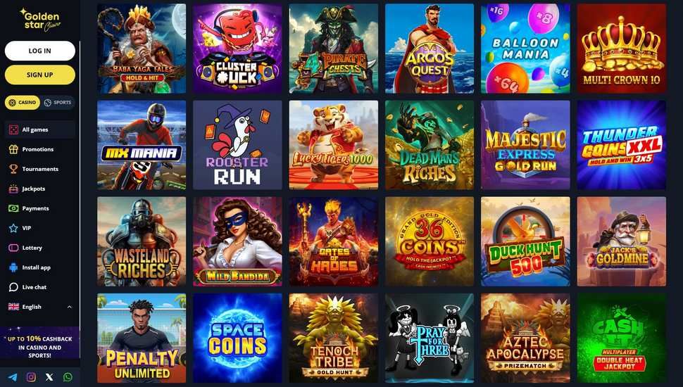 Golden Star kasino slots