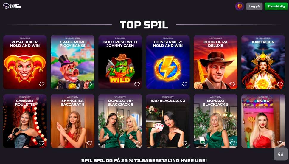 Luckycapone spilleautomater