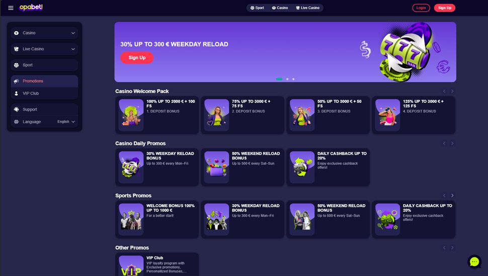 Opabet bonus