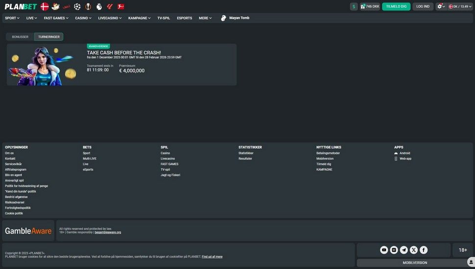 Planbet casino turneringer