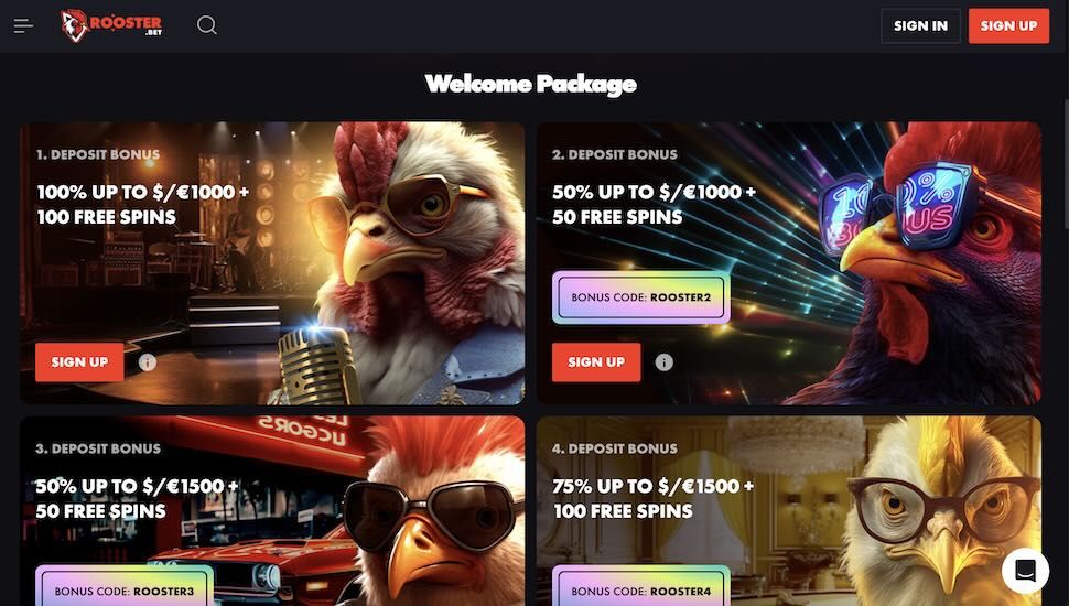 Rooster.bet Bonusser