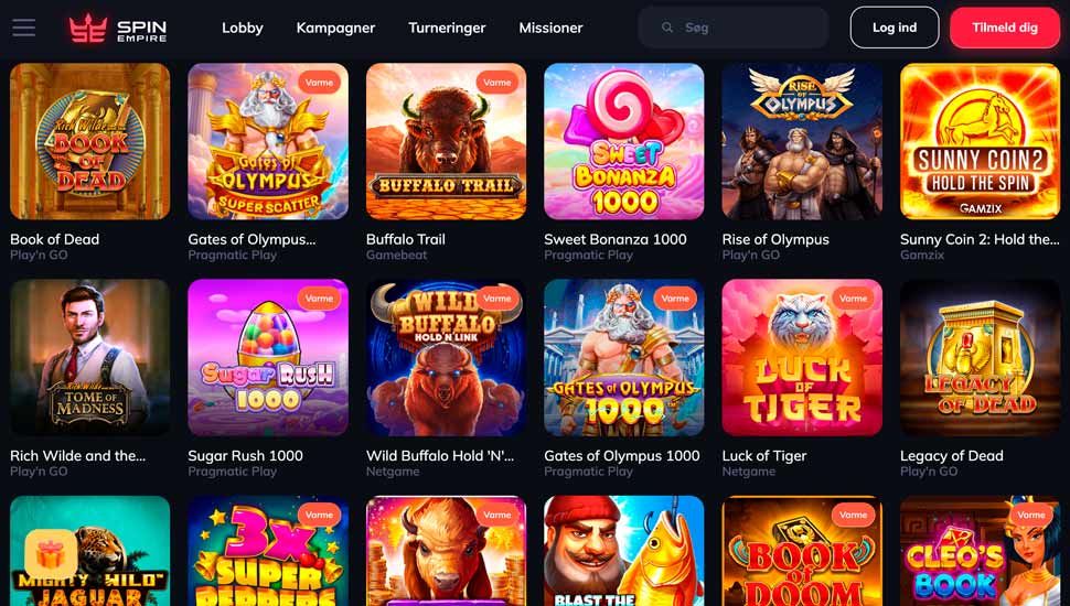 Spilleautomater spinempire casino