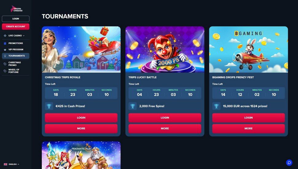 Trips casino turneringer