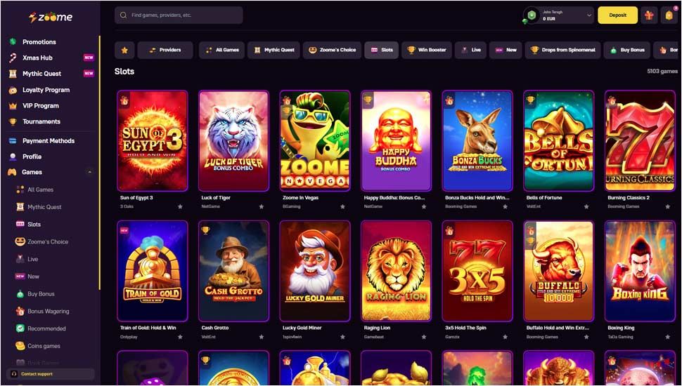 Zoome spilleautomater