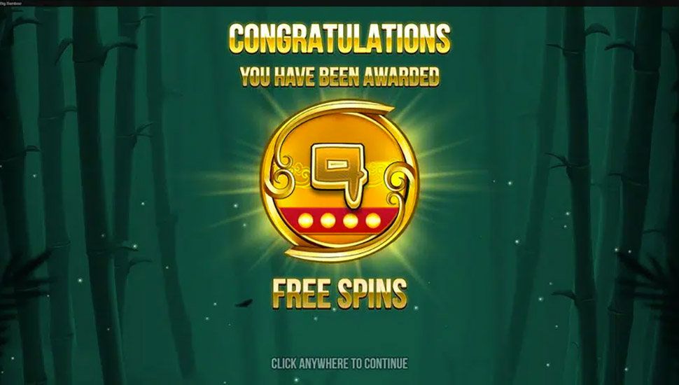 Big Bamboo slot bonus