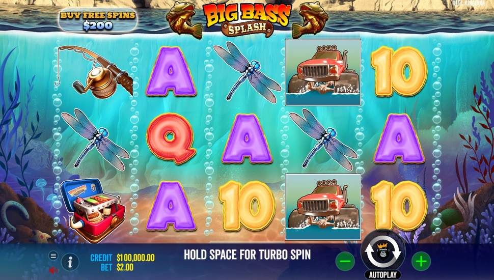 Big Bass Splash Spilleautomater Gameplay