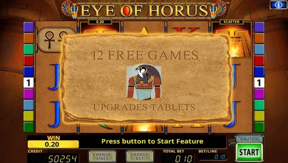 eye of horus bonus