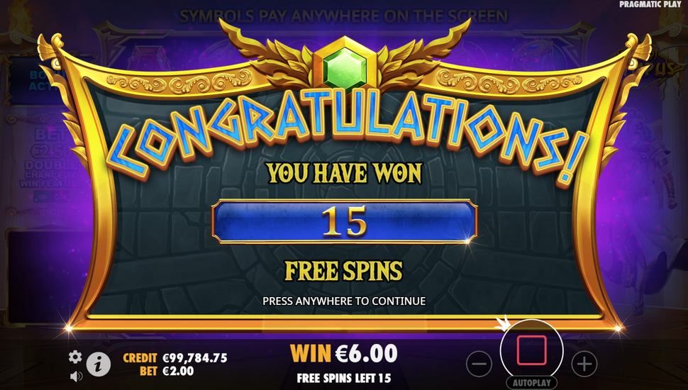 Gates of Olympus slot gratis spins