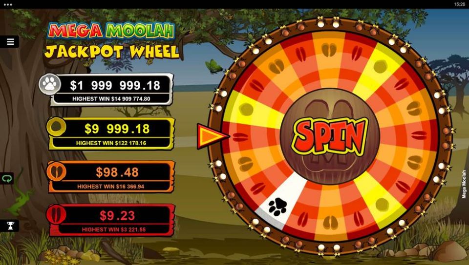 Mega Moolah spilleautomater Jackpot Bonus-spil