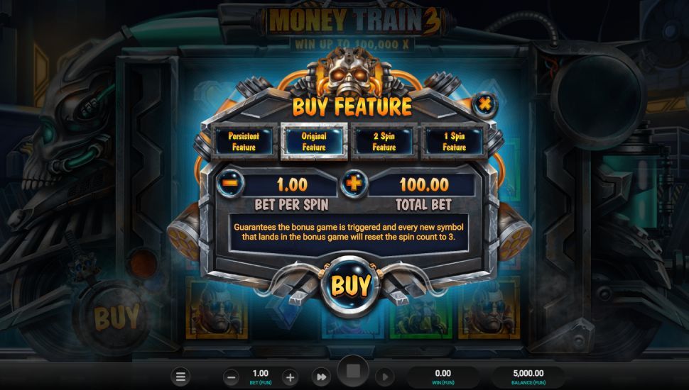 Money Train 3 slot bonus