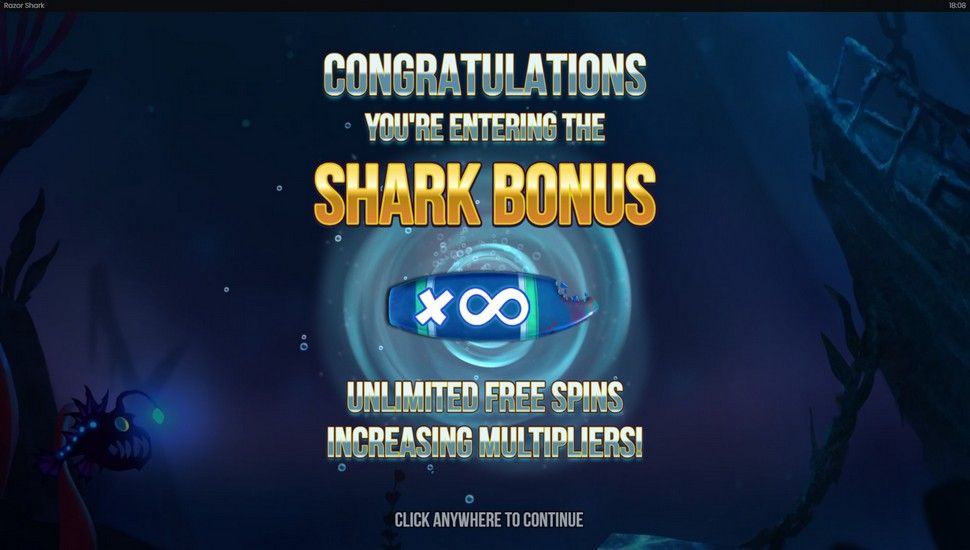 razor shark bonus