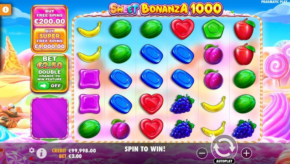 Sweet Bonanza 1000 spilleautomater Gameplay