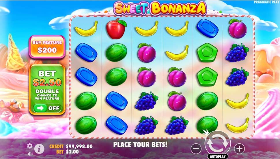 Sweet Bonanza spielautomat gameplay