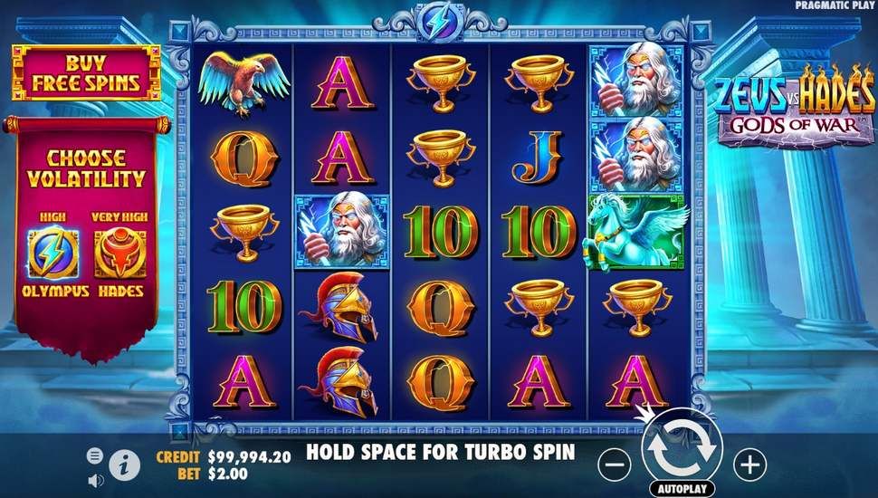 Zeus vs Hades spilleautomater Gameplay